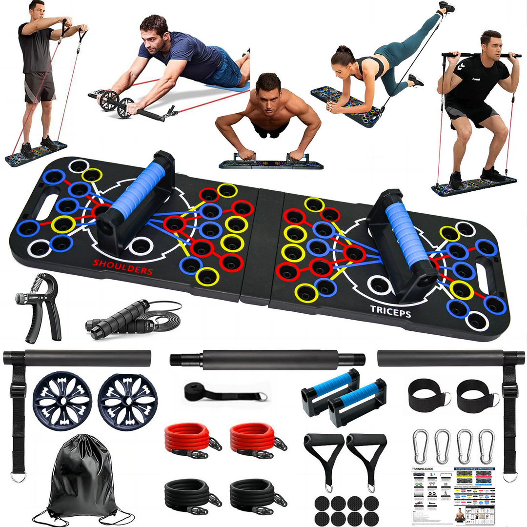 💪 54-Hole Push-Up Board – Ultimate Home Workout Trainer