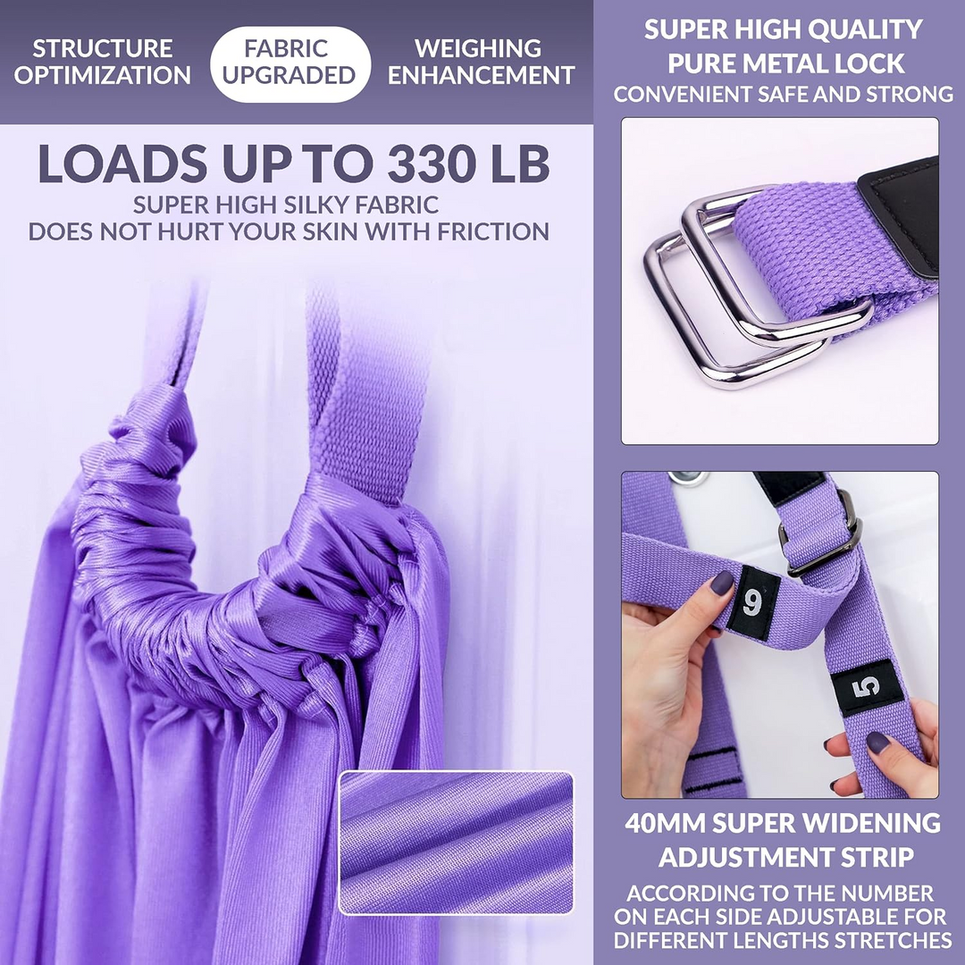 🧘 Aerial Yoga Rope – Backbend, Hip Opener & Handstand Trainer