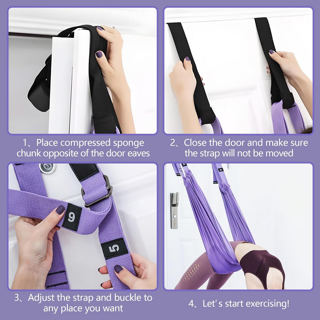 🧘 Aerial Yoga Rope – Backbend, Hip Opener & Handstand Trainer