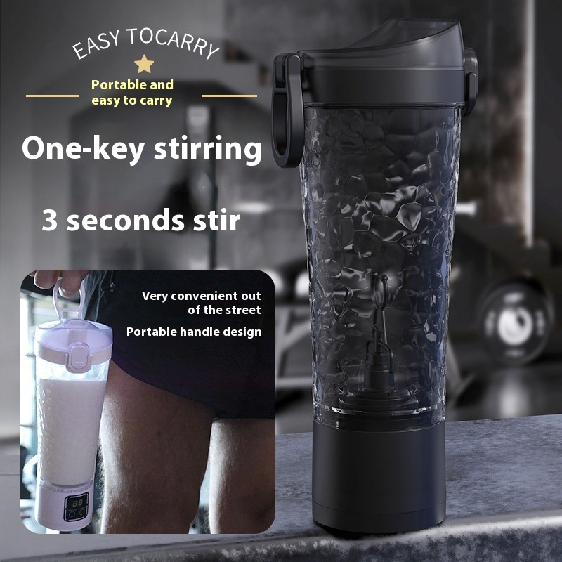 Electric Shake Cup – Auto-Mixing for Protein & Coffee