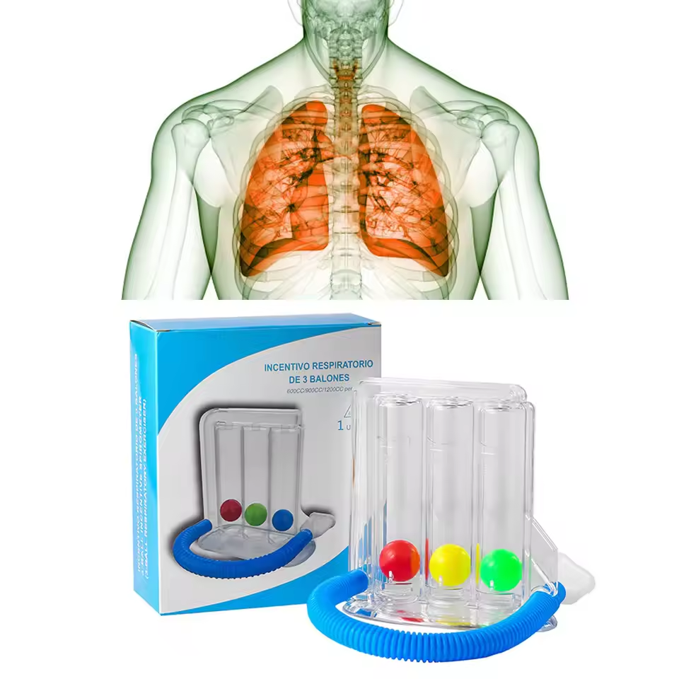 Three-Ball Breathing Trainer – Lung Capacity Exerciser