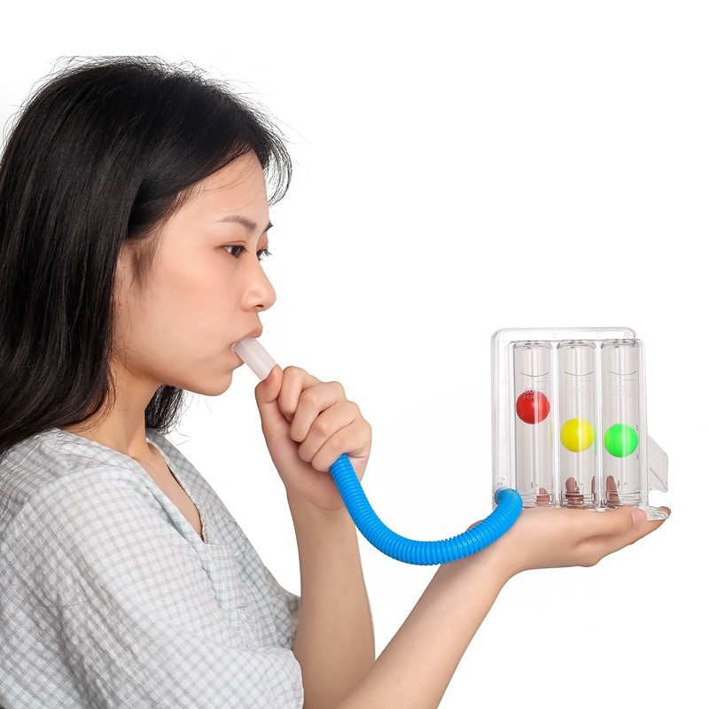 Three-Ball Breathing Trainer – Lung Capacity Exerciser