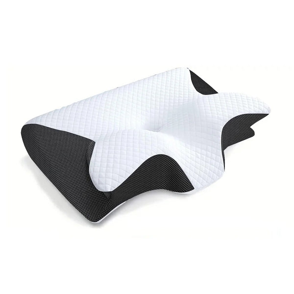 2-in-1 Memory Foam Cervical Neck Pillow – Ergonomic Orthopedic Contour Support