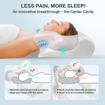 Load image into Gallery viewer, 2-in-1 Memory Foam Cervical Neck Pillow – Ergonomic Orthopedic Contour Support
