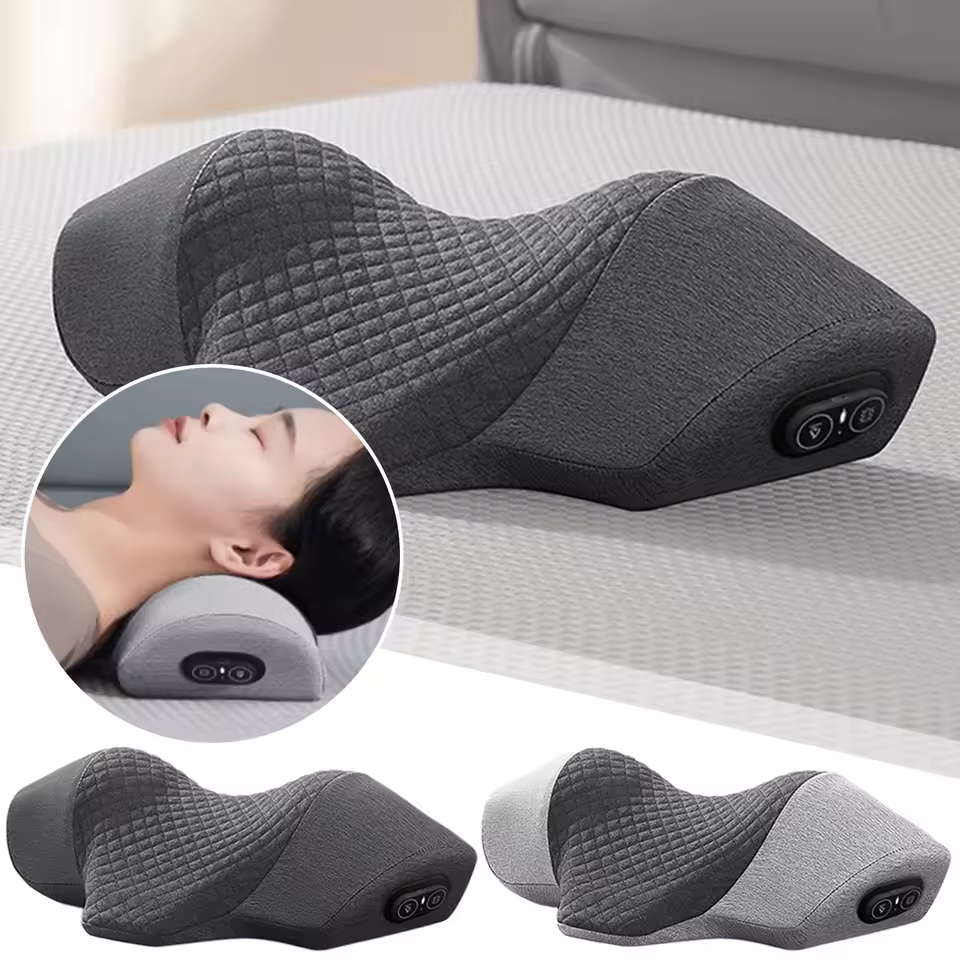 🛏️ Heated Cervical Spine Pillow – Neck Traction & Sleep Support