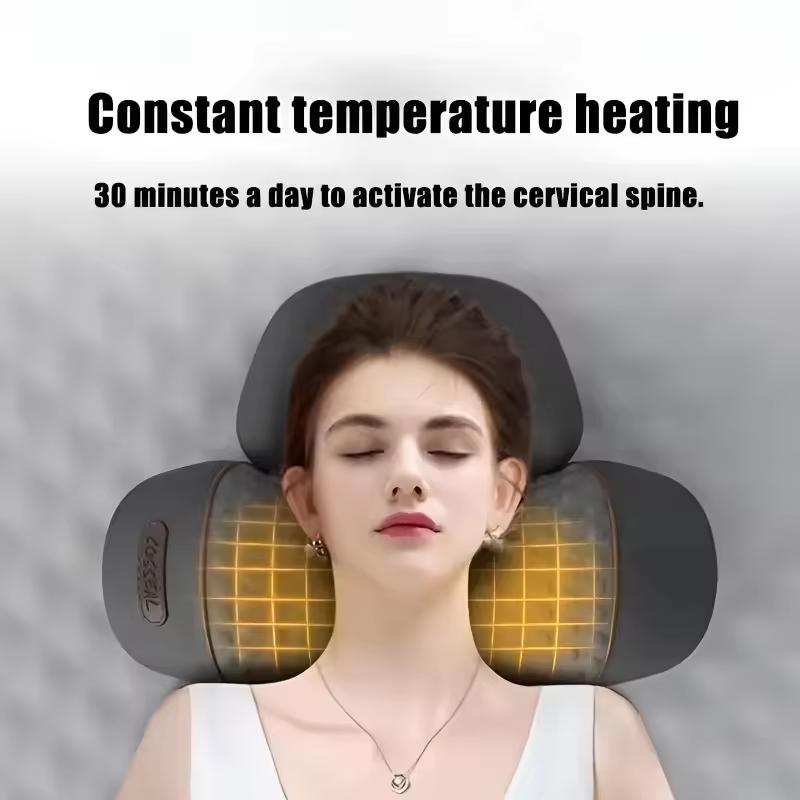 🛏️ Heated Cervical Spine Pillow – Neck Traction & Sleep Support