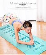 Load image into Gallery viewer, 🧘 Folding Yoga Mat – Thick, Portable &amp; Travel-Ready for All Levels
