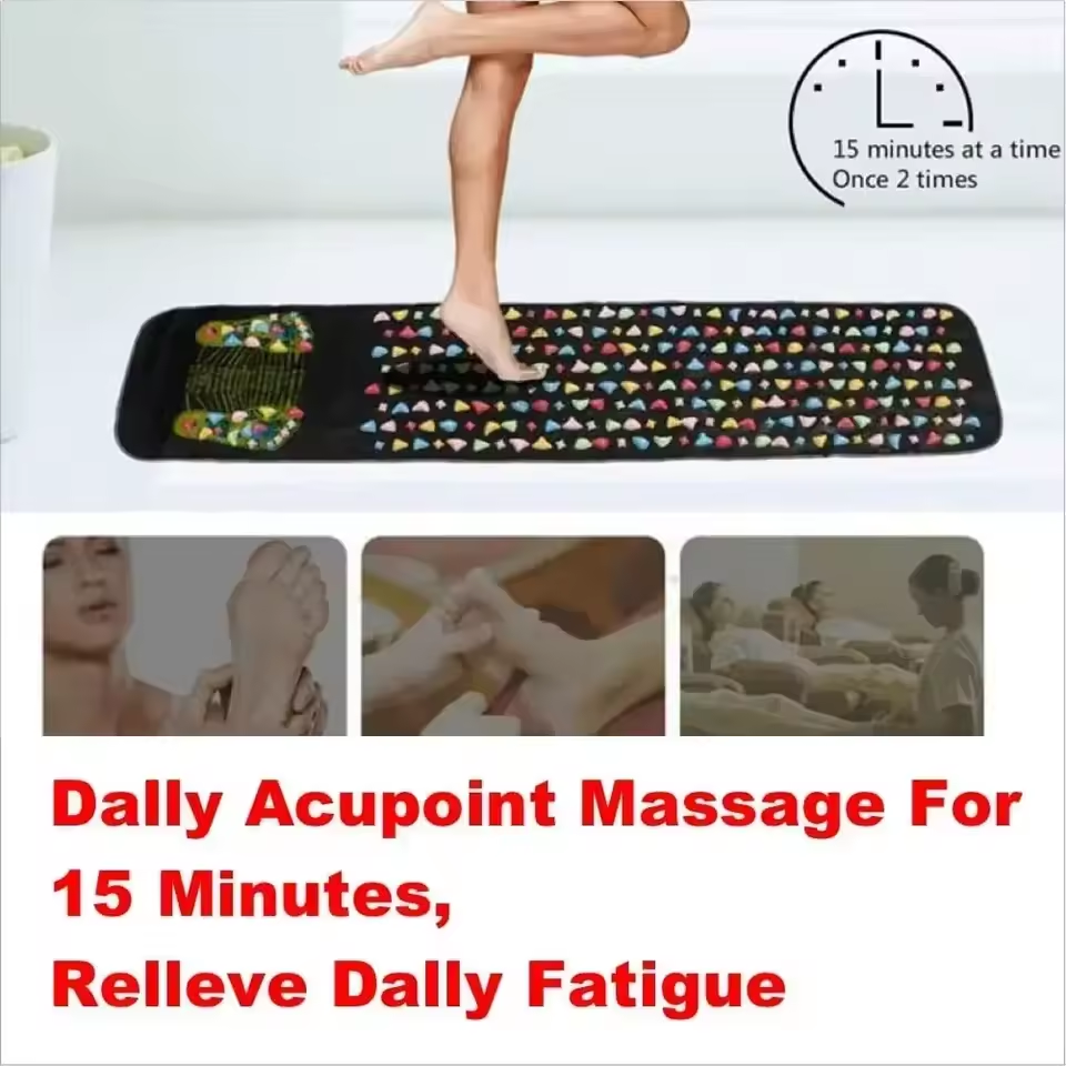 Foot Acupressure Walking Mat – Pebble Therapy Carpet