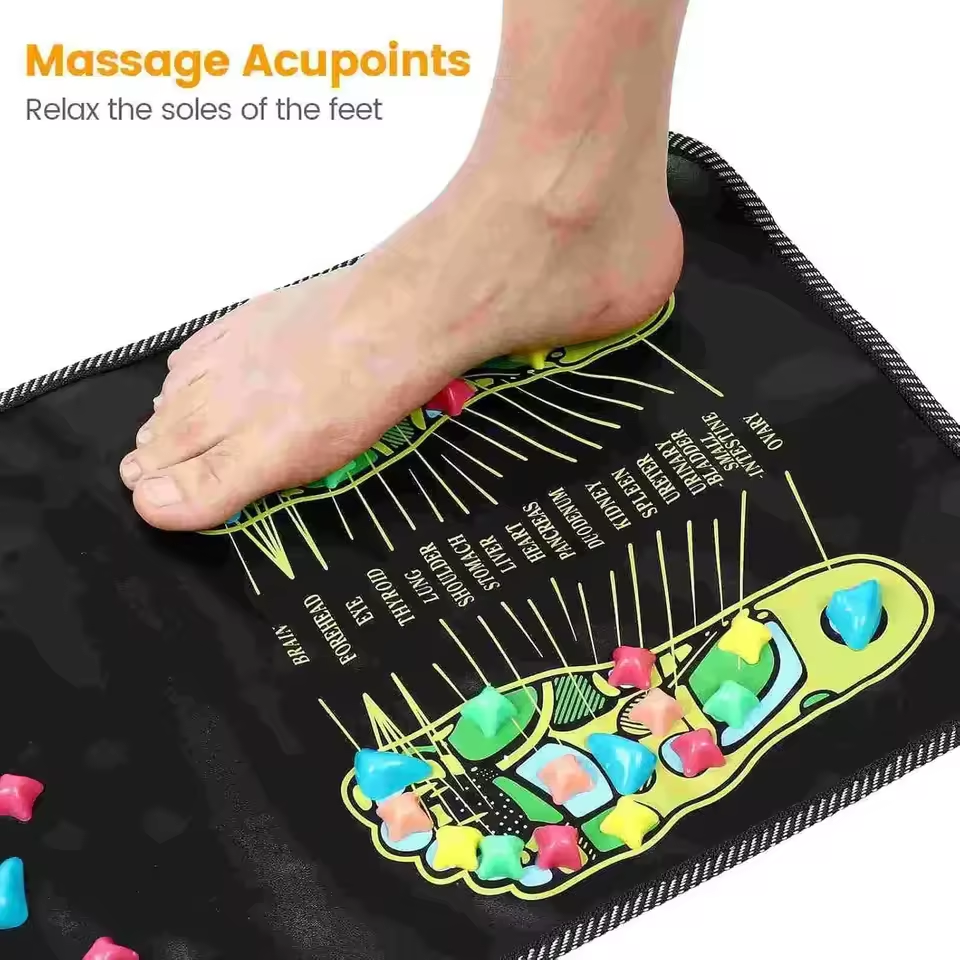 Foot Acupressure Walking Mat – Pebble Therapy Carpet