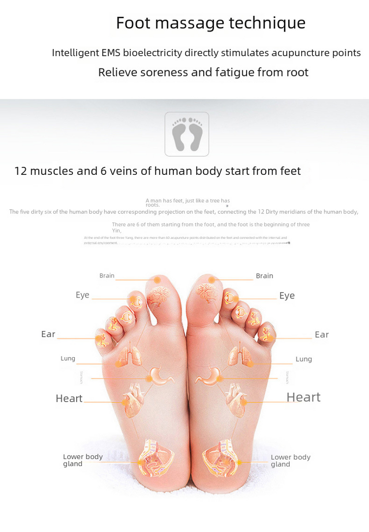 🦶 Electric Foot Massager – Acupoint Pulse Therapy Machine