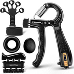 Load image into Gallery viewer, Grip Strength Trainer Kit – Hand, Finger &amp; Forearm Set
