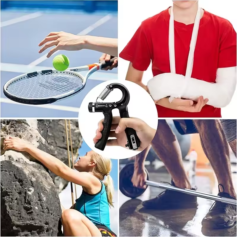 Hand Grip Strengthener with Counter – Adjustable Resistance