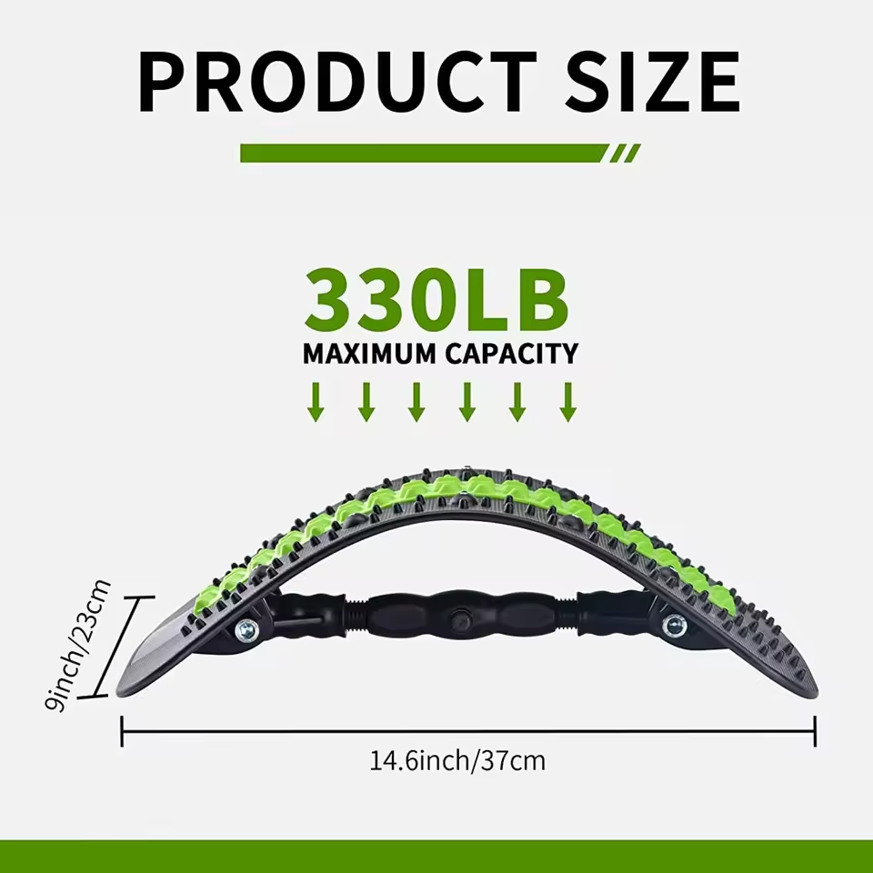 Adjustable Back Stretcher – Lumbar Support & Pain Relief
