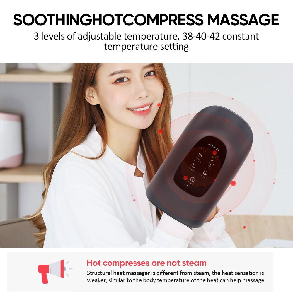 Electric Hand Massager – Airbag & Heat Finger Relief