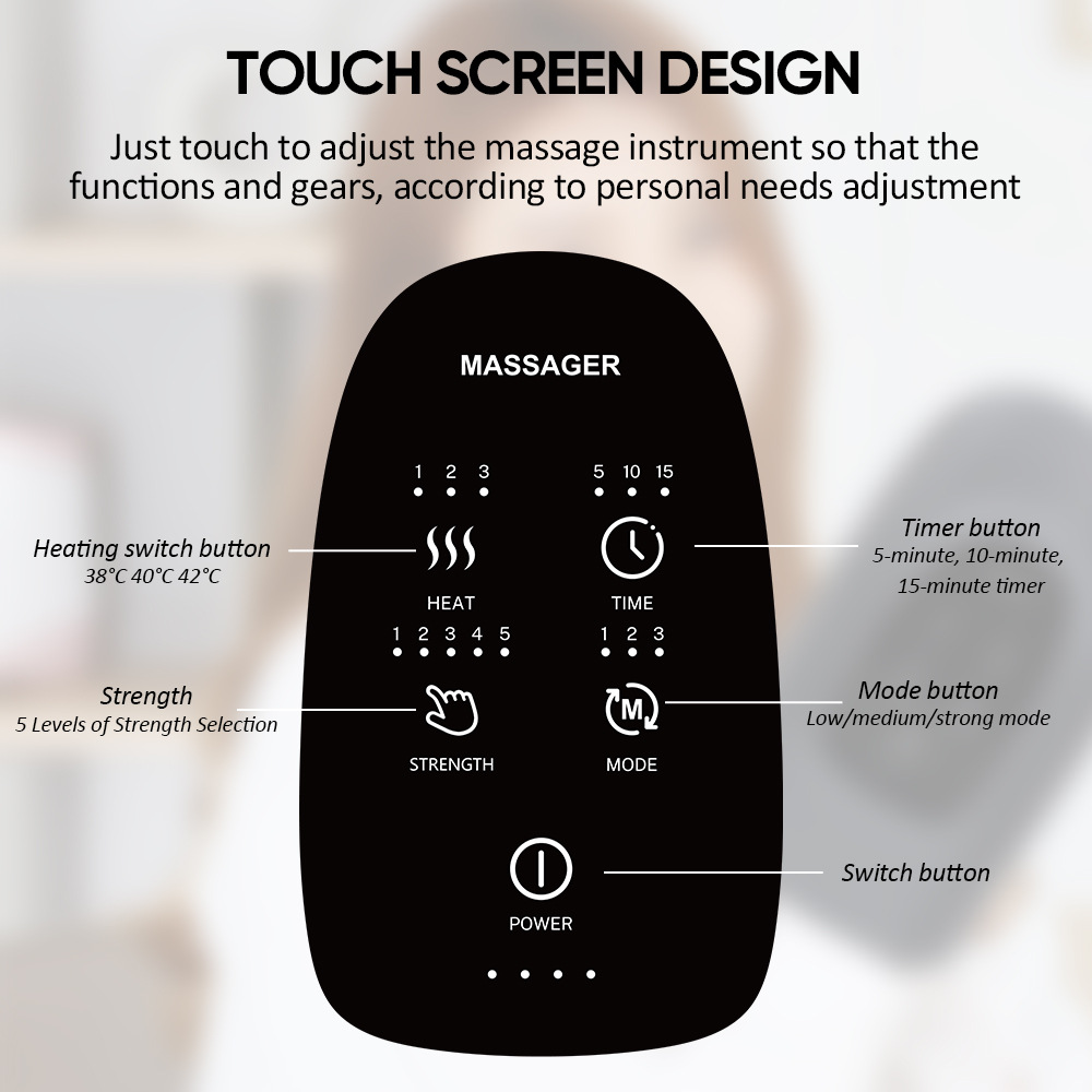 Electric Hand Massager – Airbag & Heat Finger Relief