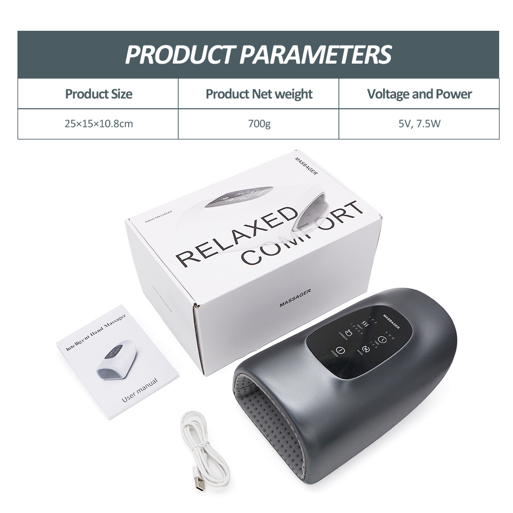 Electric Hand Massager – Airbag & Heat Finger Relief