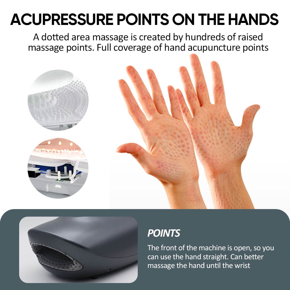 Electric Hand Massager – Airbag & Heat Finger Relief