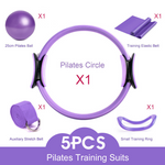Load image into Gallery viewer, 🧘 Pilates Circle 5-Piece Kit – Yoga Ring, Resistance Bands &amp; Ball Set
