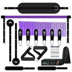 Load image into Gallery viewer, 🏋️ 180lb Pilates Bar Kit – Full Body Home Gym with Resistance Bands
