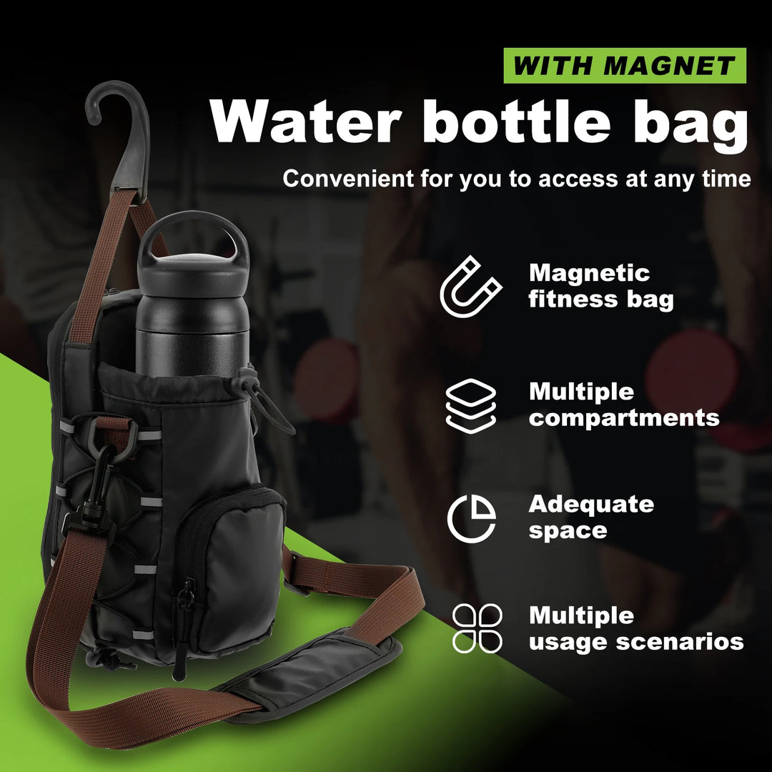 Magnetic Gym Bottle Holder Bag – Strong Suction, Hands-Free
