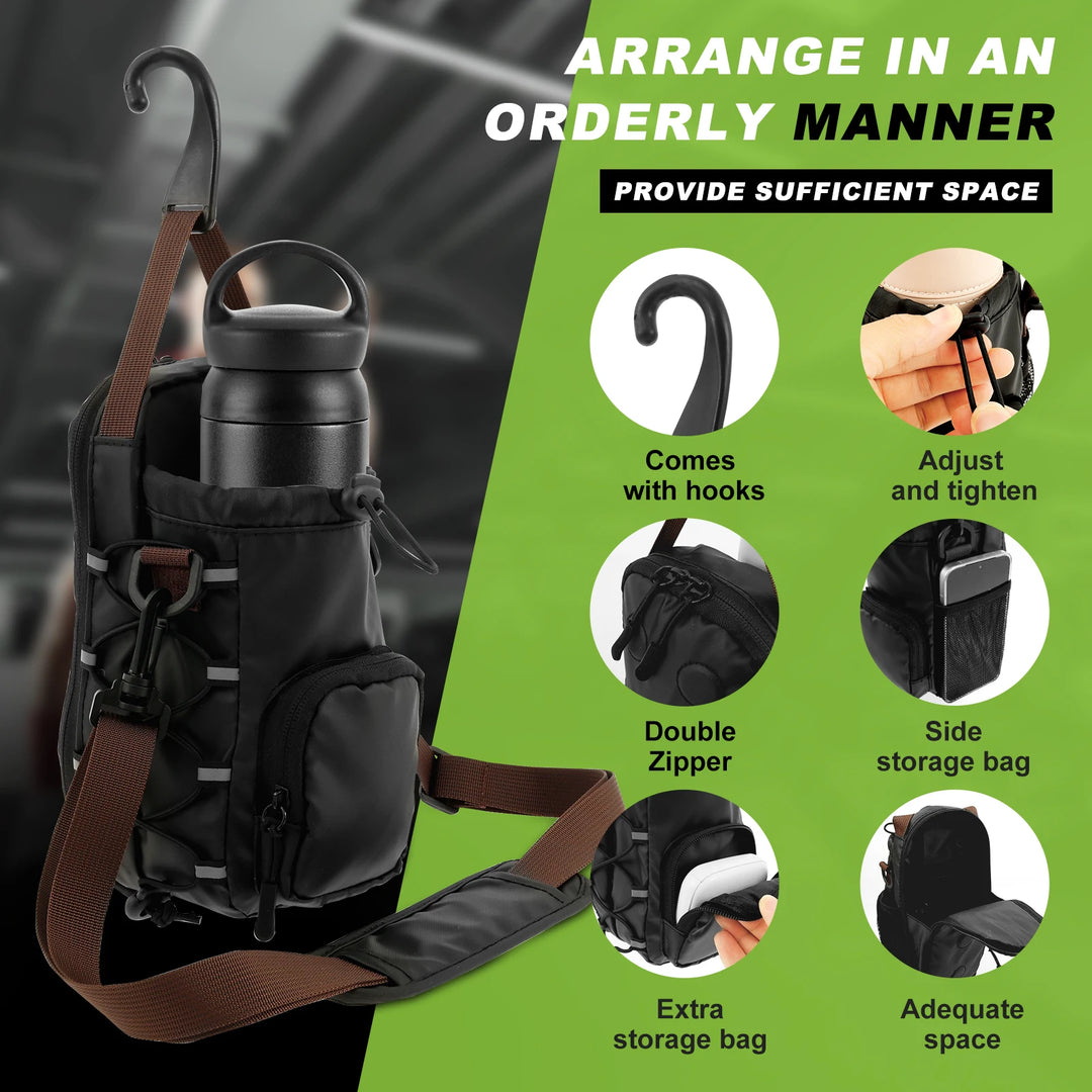 Magnetic Gym Bottle Holder Bag – Strong Suction, Hands-Free