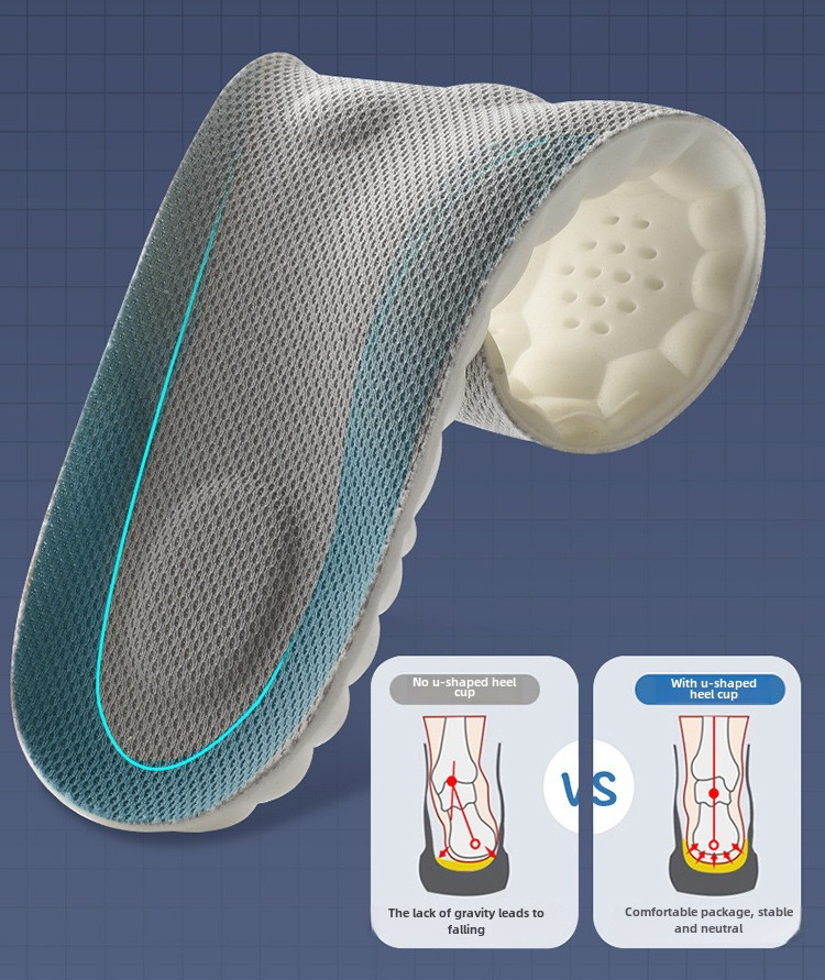Cushioned Arch Support Insoles – Anti-Fatigue & Odor Control
