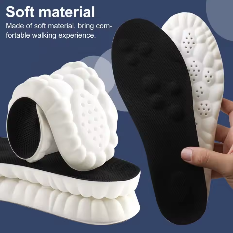 Cushioned Arch Support Insoles – Anti-Fatigue & Odor Control