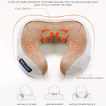 Load image into Gallery viewer, Electric Neck Massage Pillow – U-Shaped 3D Memory Foam
