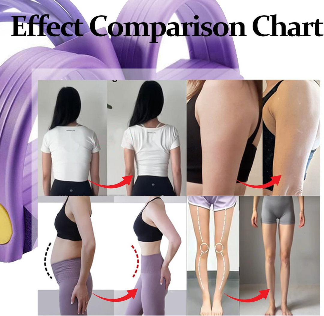 🧘 2-in-1 Yoga Stretch Belt & Pedal Puller – Fat Burn + Posture Trainer
