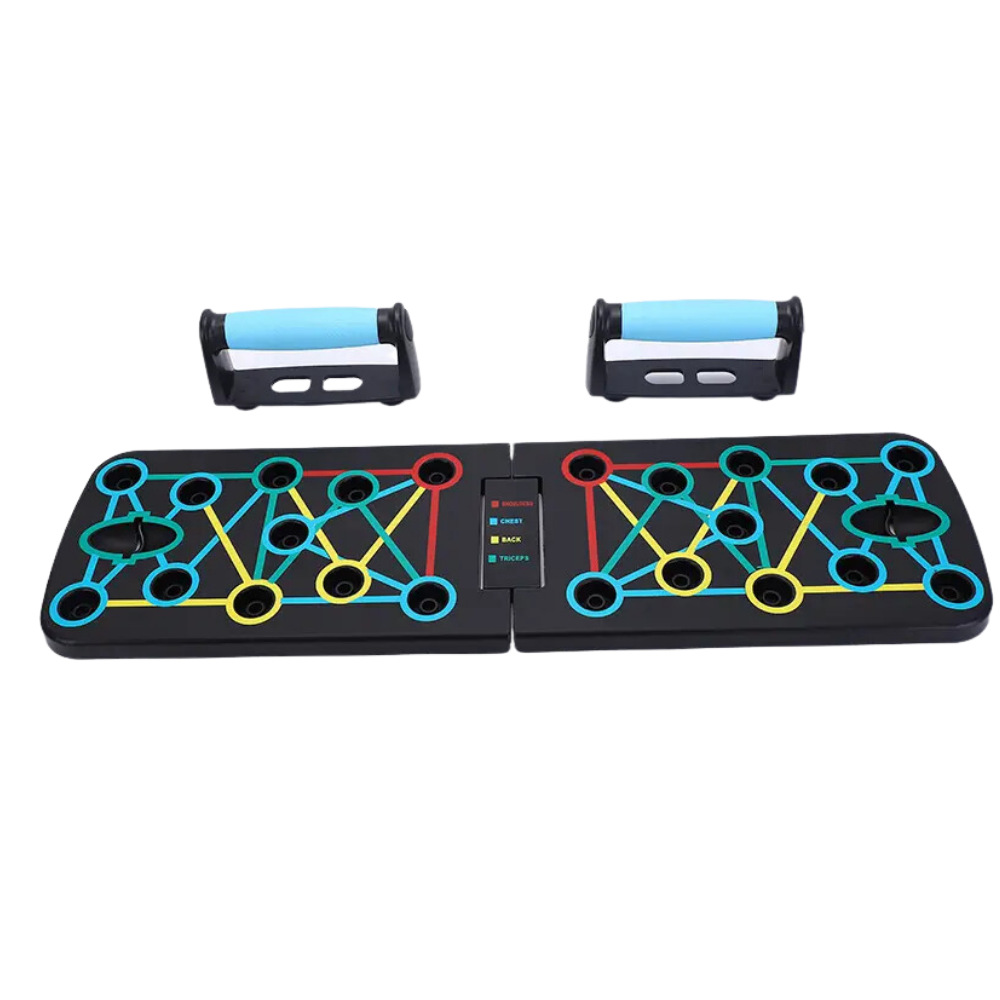 📱 Push-Up Board for Men & Women – Folding Full-Body Training System
