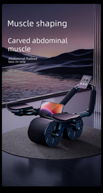 Load image into Gallery viewer, 🔥 Timed Ab Wheel Roller – Auto Rebound Core Trainer with Elbow Support
