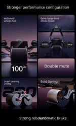 Load image into Gallery viewer, 🔥 Timed Ab Wheel Roller – Auto Rebound Core Trainer with Elbow Support
